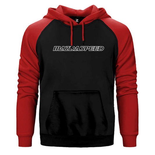 Mazda Speed Çift Renk Reglan Kol Sweatshirt / Hoodie