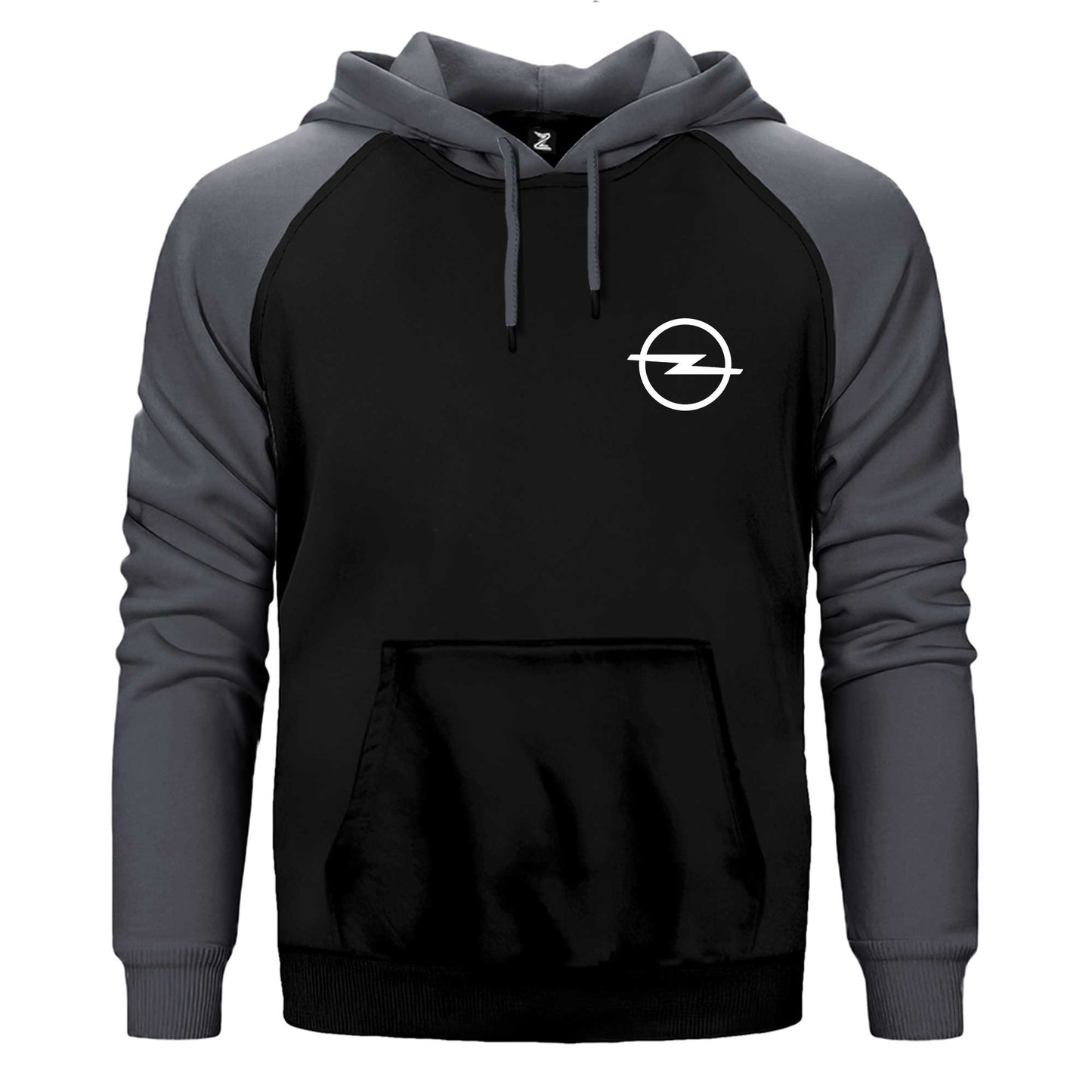 Opel Logo Çift Renk Reglan Kol Sweatshirt / Hoodie