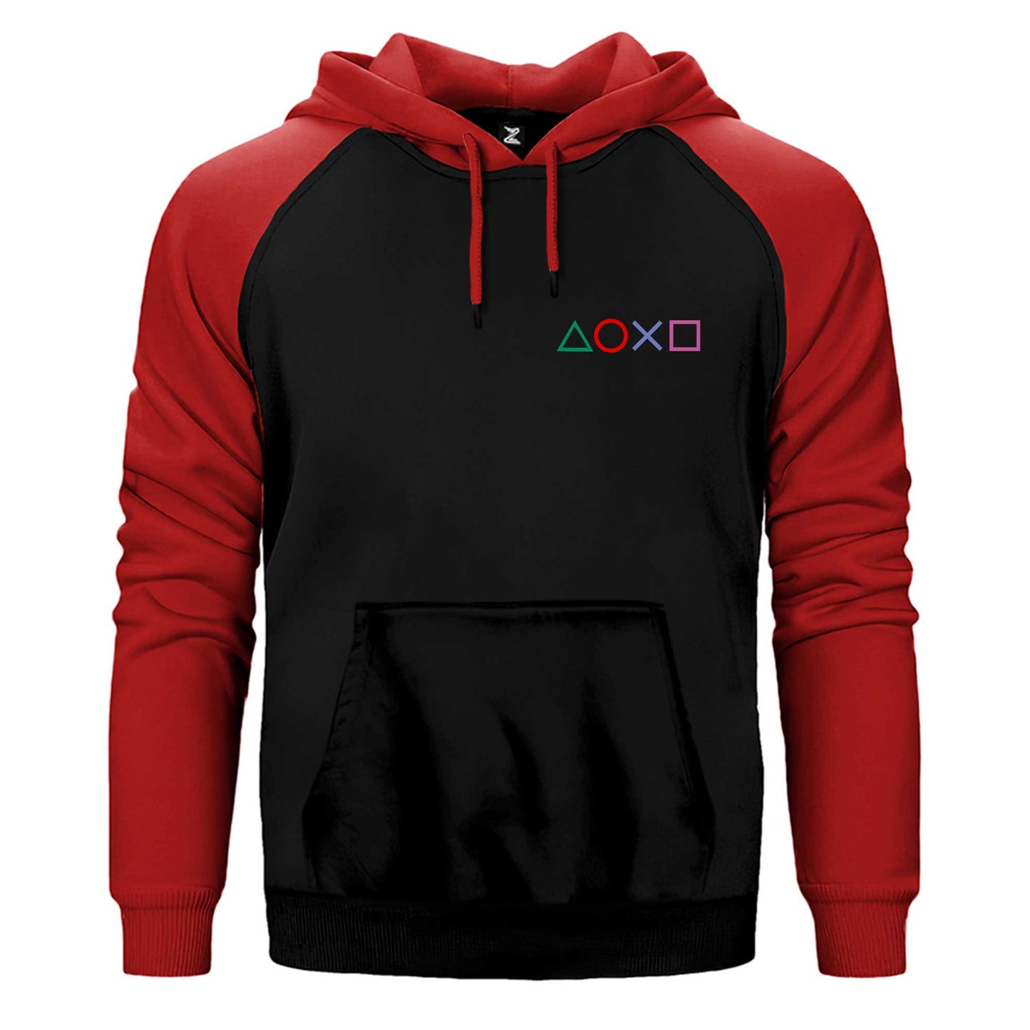 Playstation Consol Çift Renk Reglan Kol Sweatshirt / Hoodie
