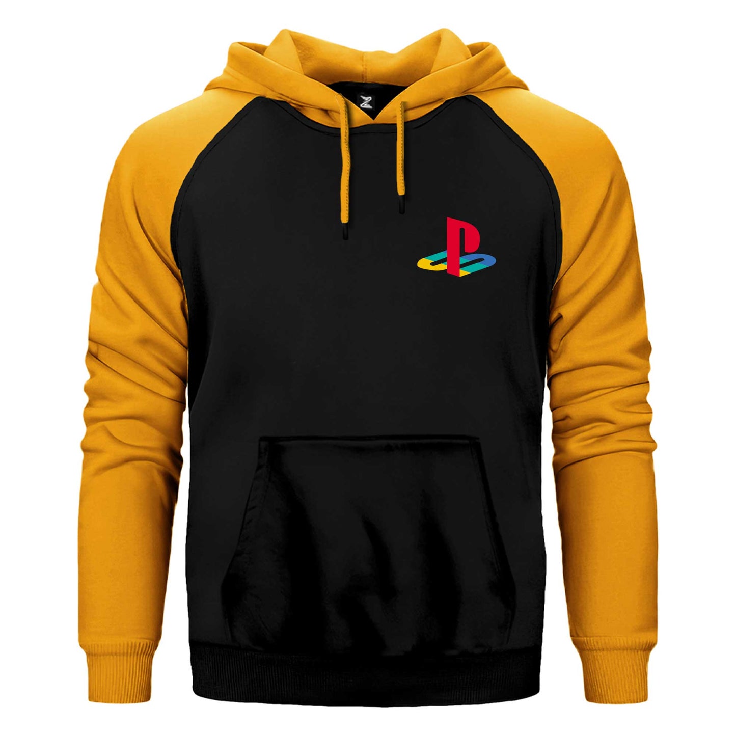 Playstation Logo Color Çift Renk Reglan Kol Sweatshirt / Hoodie