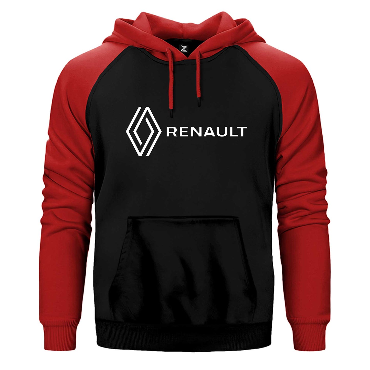 Renault New Logo Text Çift Renk Reglan Kol Sweatshirt / Hoodie