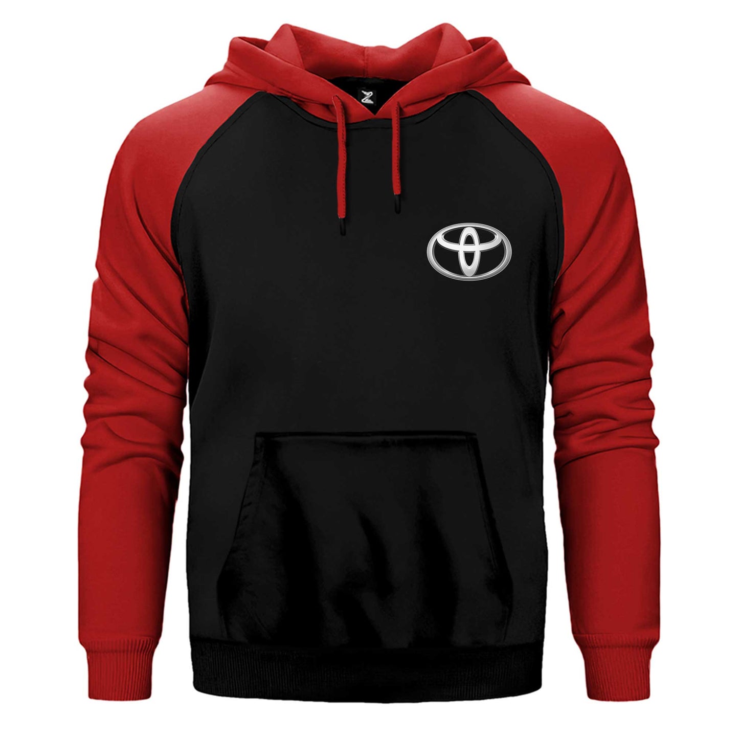 Toyata Logo Çift Renk Reglan Kol Sweatshirt / Hoodie
