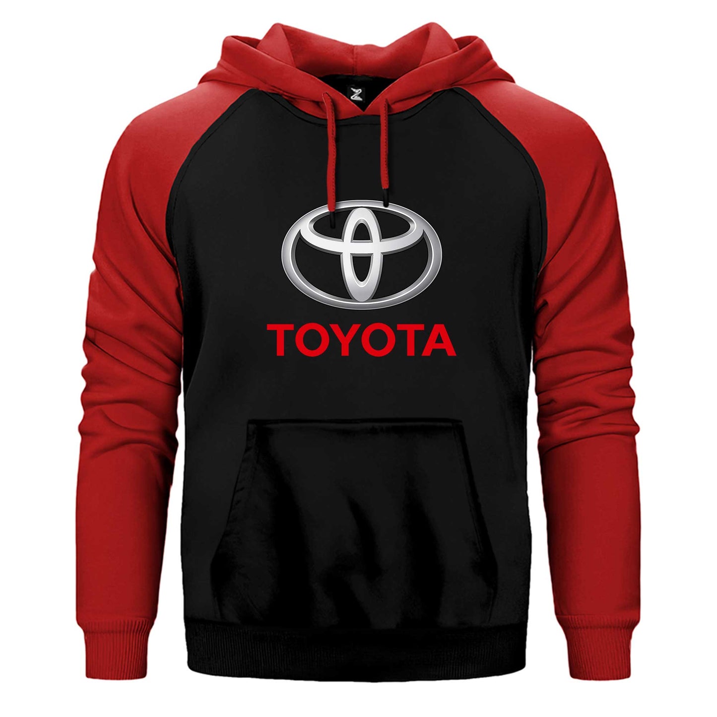 Toyata Text Logo Çift Renk Reglan Kol Sweatshirt / Hoodie