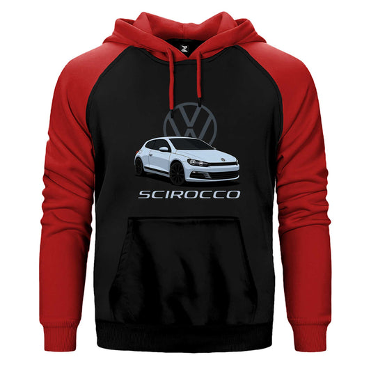 Volkswagen Scirocco Çift Renk Reglan Kol Sweatshirt / Hoodie