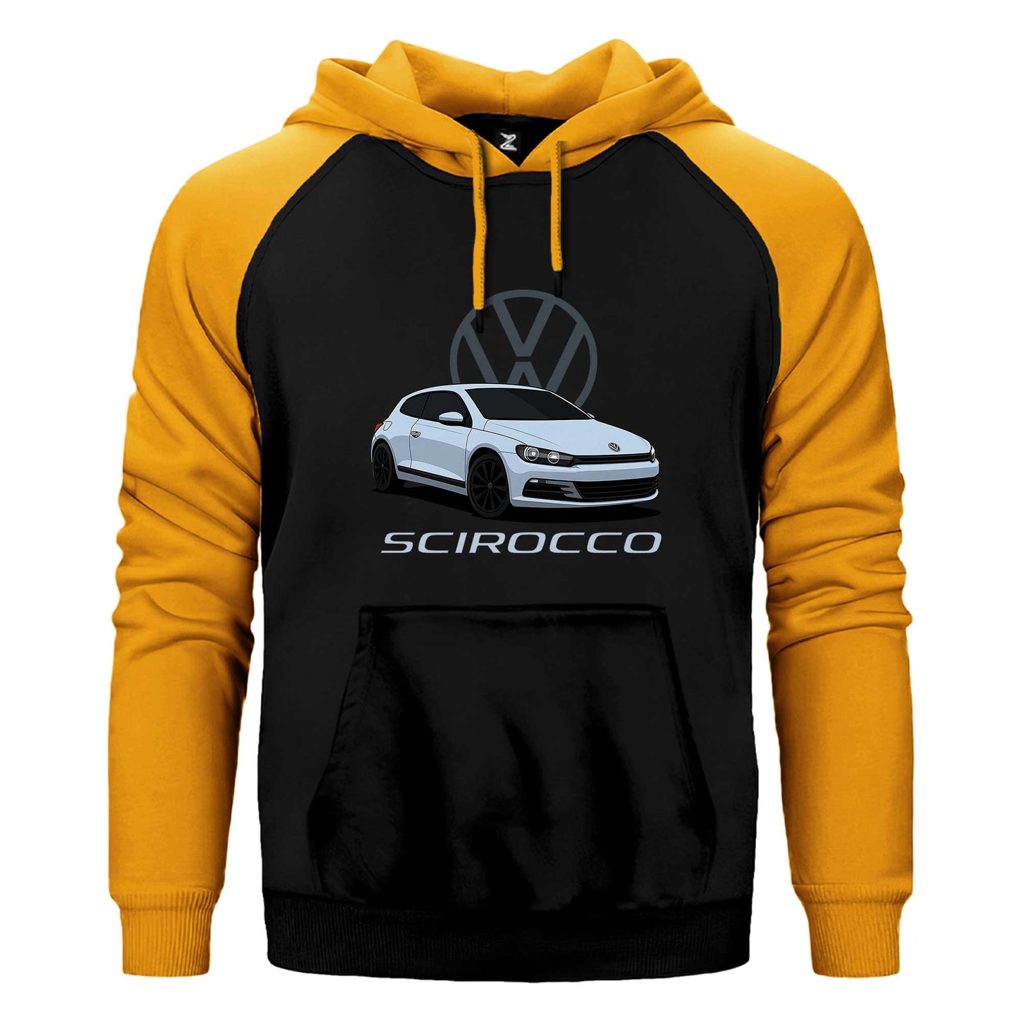 Volkswagen Scirocco Çift Renk Reglan Kol Sweatshirt / Hoodie