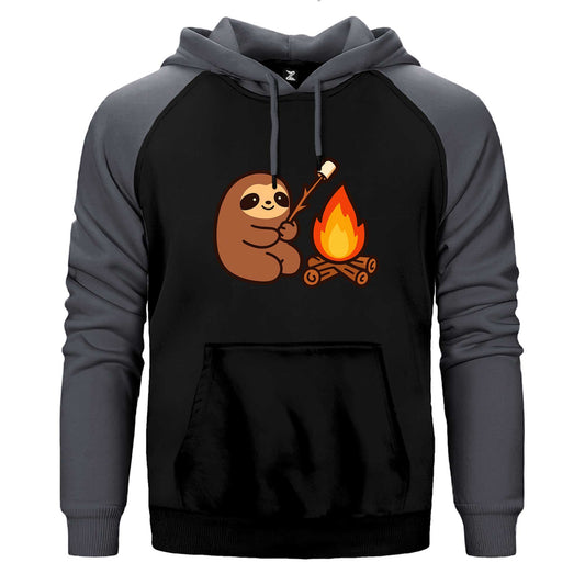 Camp Cute Çift Renk Reglan Kol Sweatshirt / Hoodie