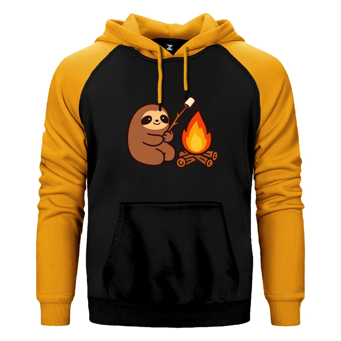 Camp Cute Çift Renk Reglan Kol Sweatshirt / Hoodie