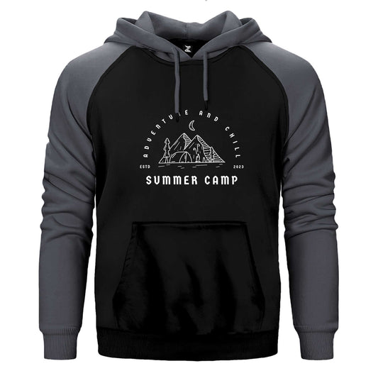 Summer Camp Çift Renk Reglan Kol Sweatshirt / Hoodie