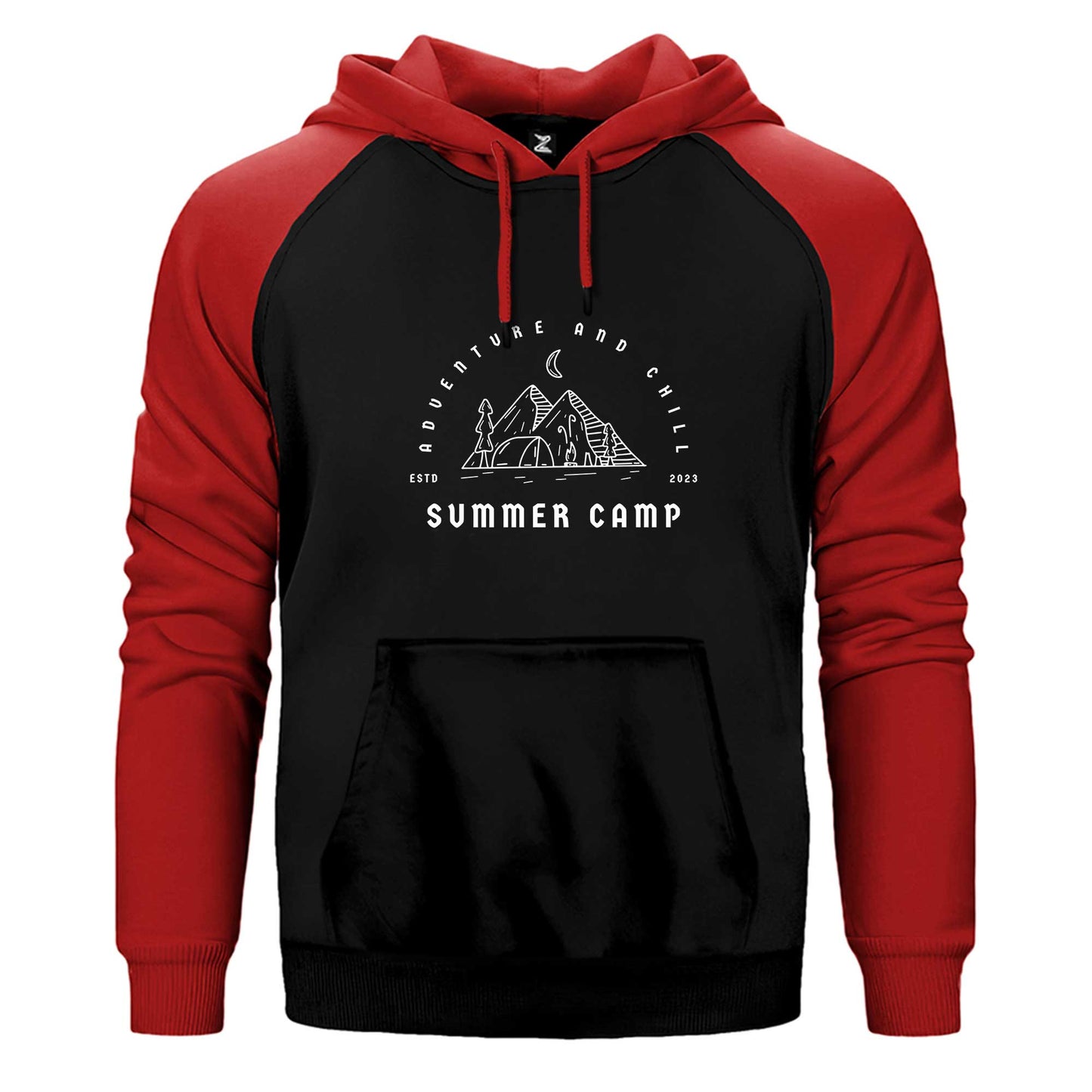 Summer Camp Çift Renk Reglan Kol Sweatshirt / Hoodie
