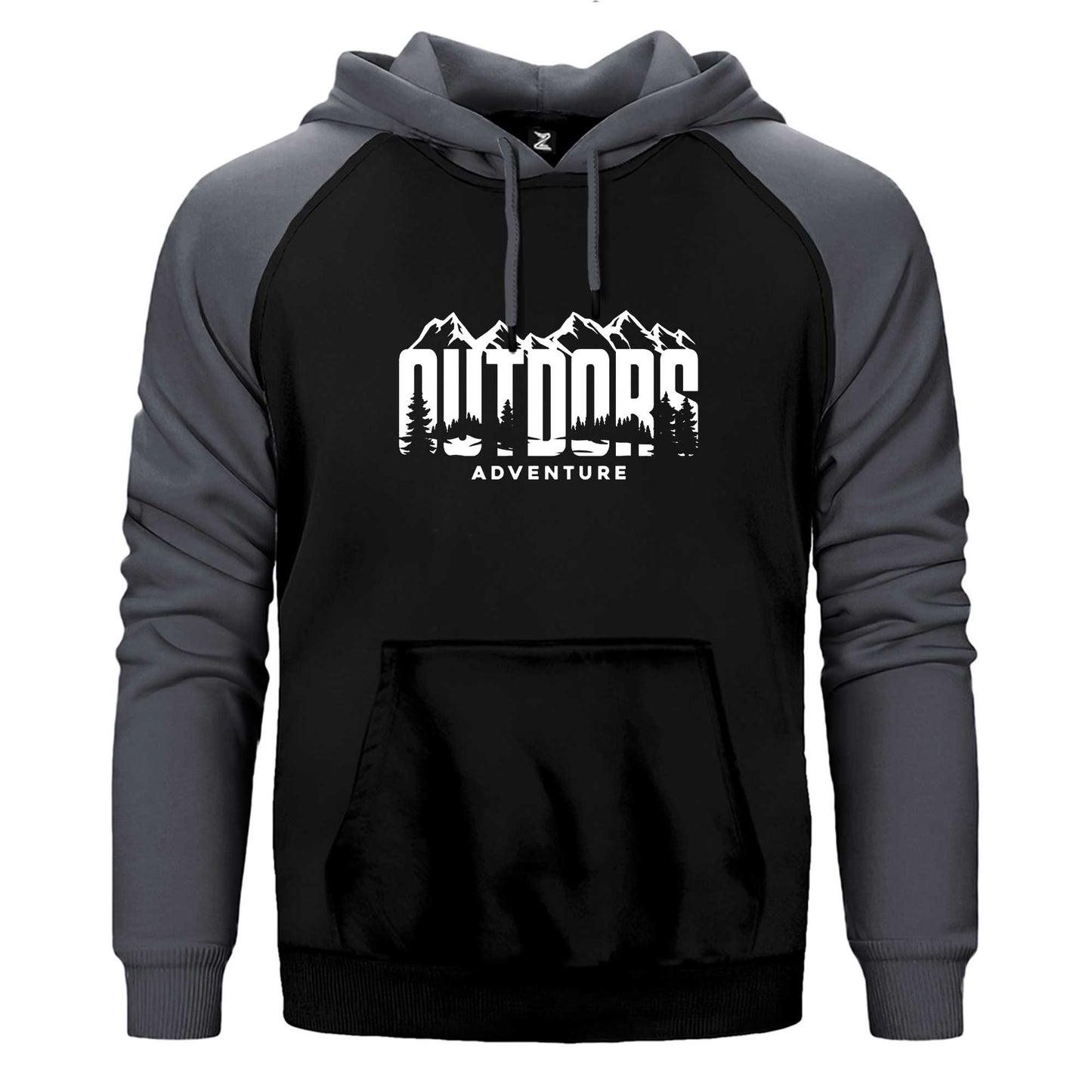 Outdors Adventure Çift Renk Reglan Kol Sweatshirt / Hoodie