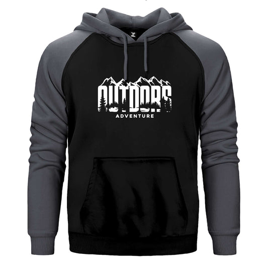 Outdors Adventure Çift Renk Reglan Kol Sweatshirt / Hoodie