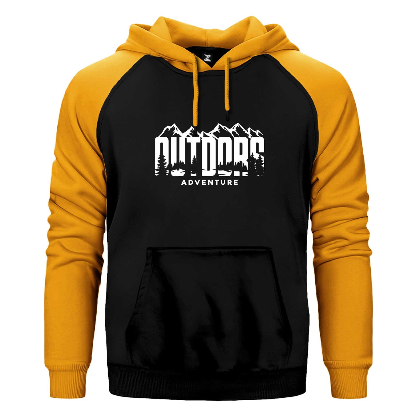 Outdors Adventure Çift Renk Reglan Kol Sweatshirt / Hoodie