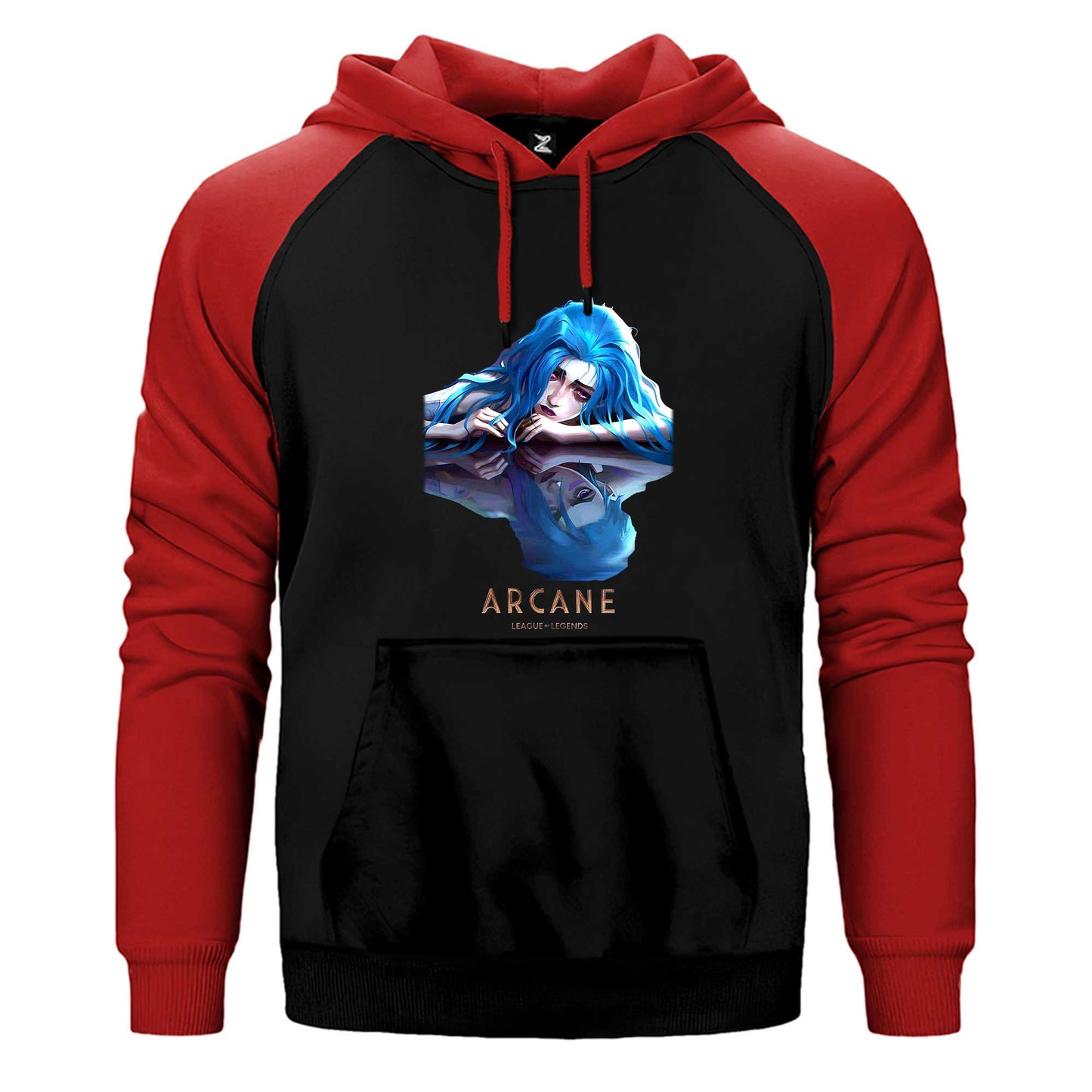 Arcane Jinx Çift Renk Reglan Kol Sweatshirt / Hoodie