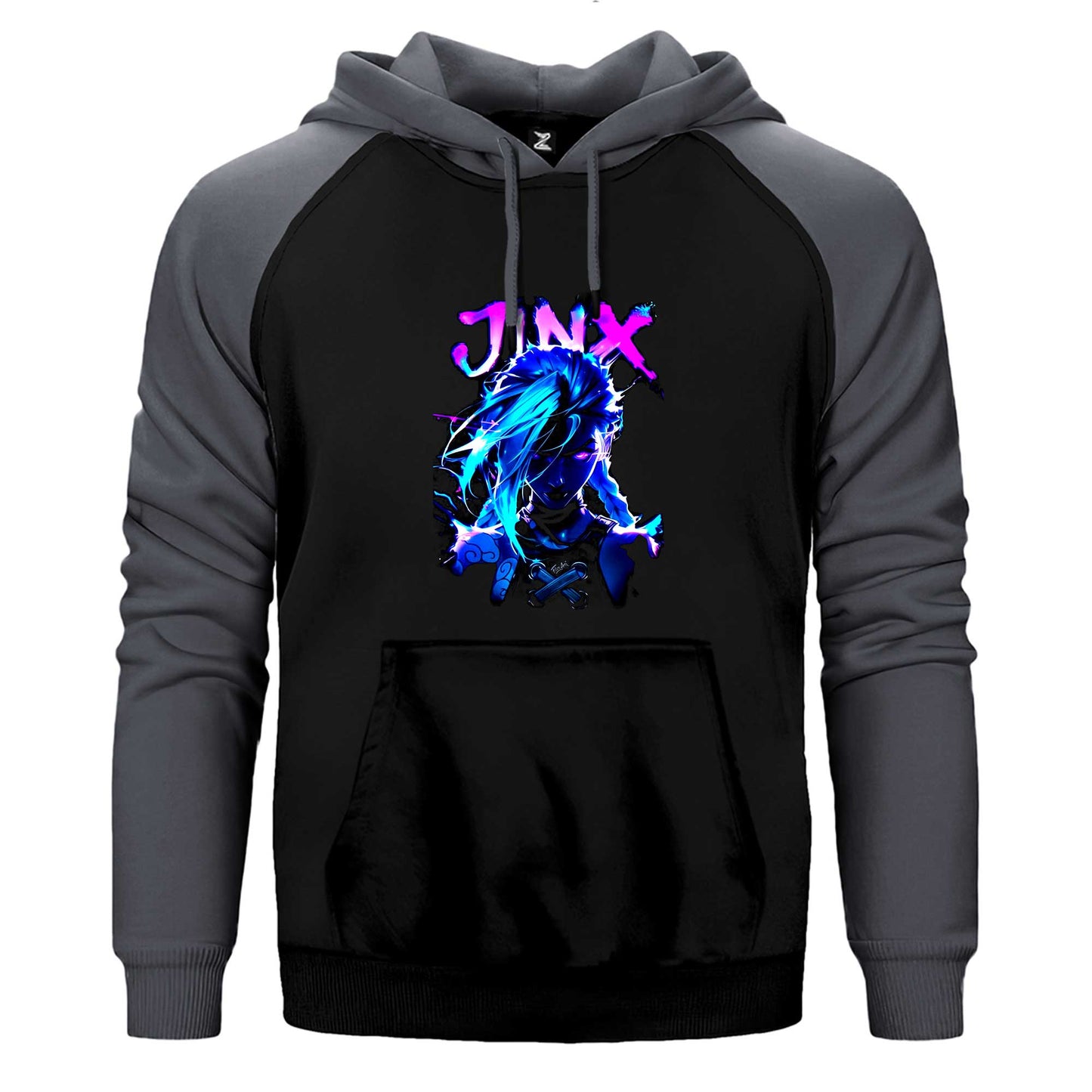 Jinx Çift Renk Reglan Kol Sweatshirt / Hoodie