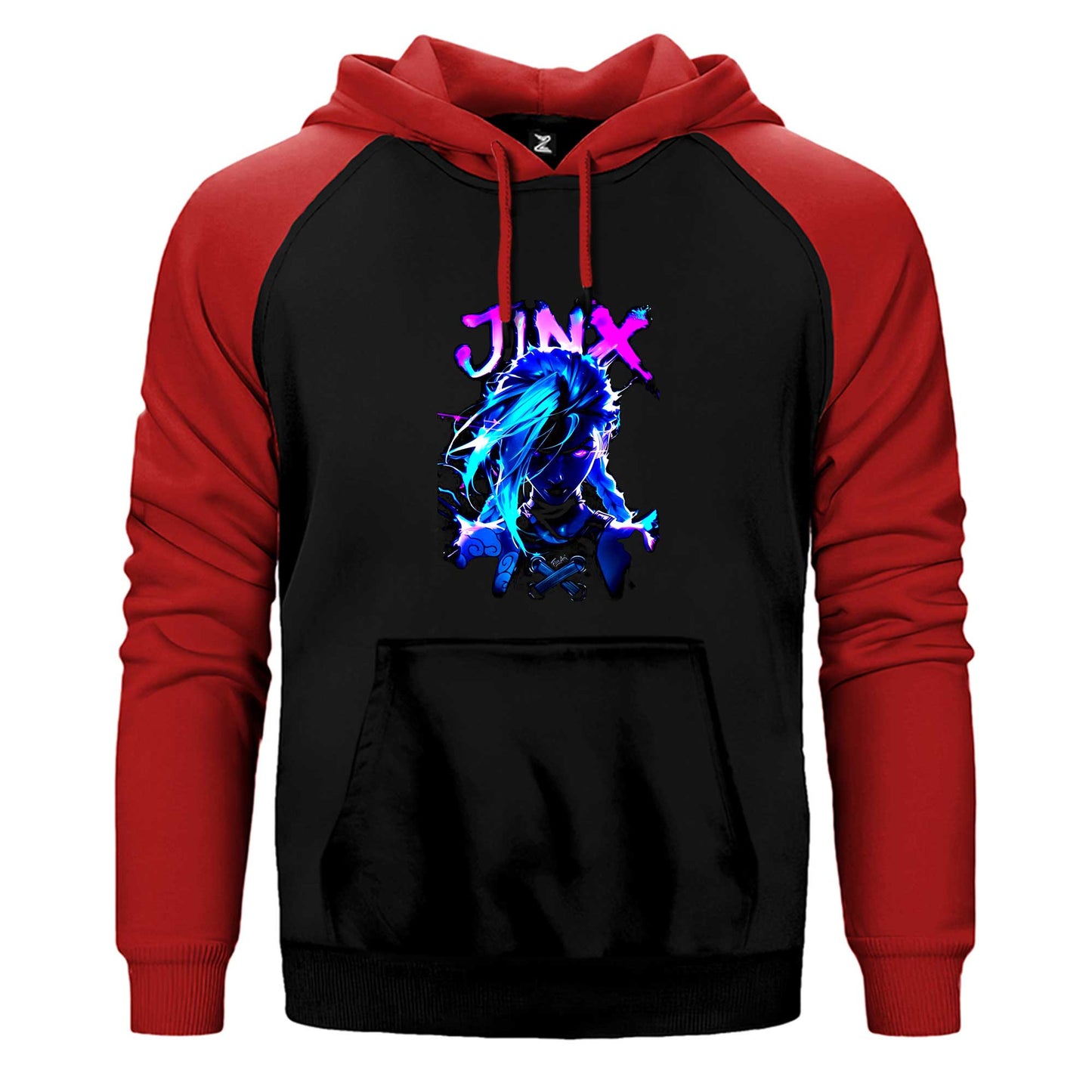Jinx Çift Renk Reglan Kol Sweatshirt / Hoodie