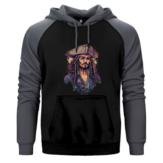 Kaptan Jack Jeperow Çift Renk Reglan Kol Sweatshirt / Hoodie