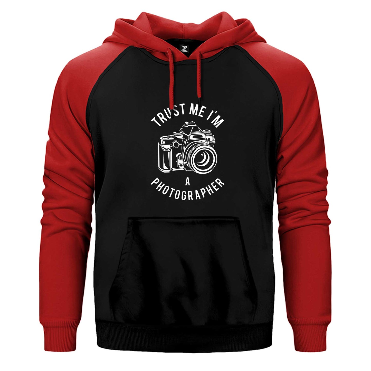 Photographer Çift Renk Reglan Kol Sweatshirt / Hoodie