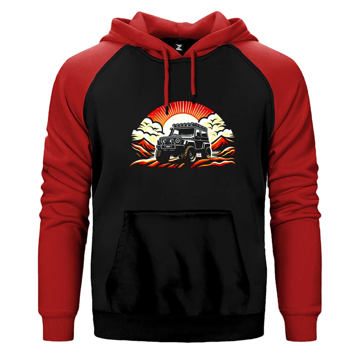 Off Roading Go Anywhere Çift Renk Reglan Kol Sweatshirt / Hoodie