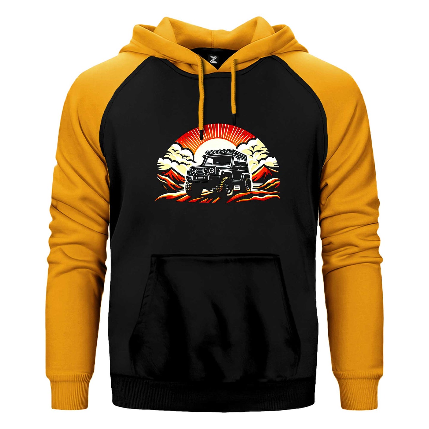 Off Roading Go Anywhere Çift Renk Reglan Kol Sweatshirt / Hoodie