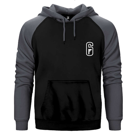Rainbow Six Amblem White Çift Renk Reglan Kol Sweatshirt / Hoodie