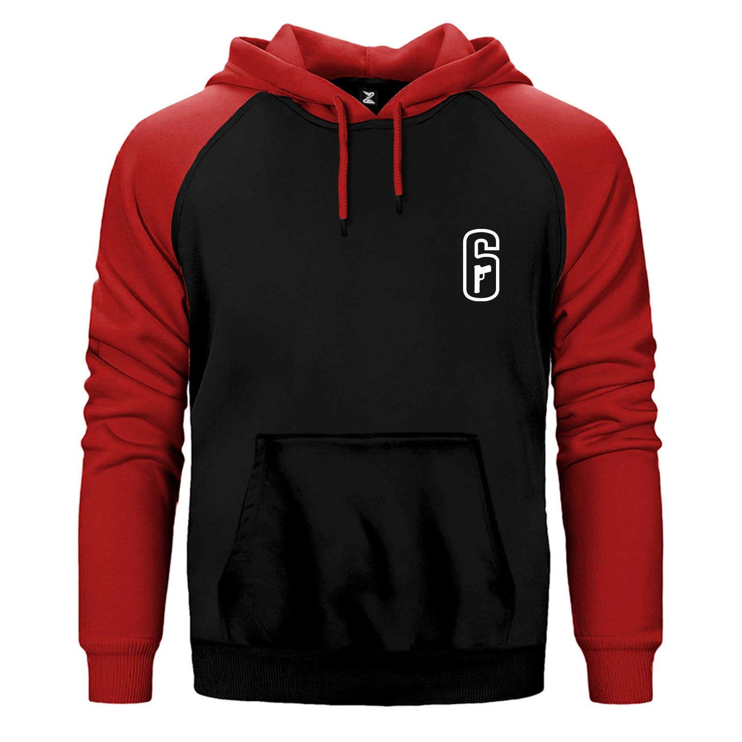 Rainbow Six Amblem White Çift Renk Reglan Kol Sweatshirt / Hoodie