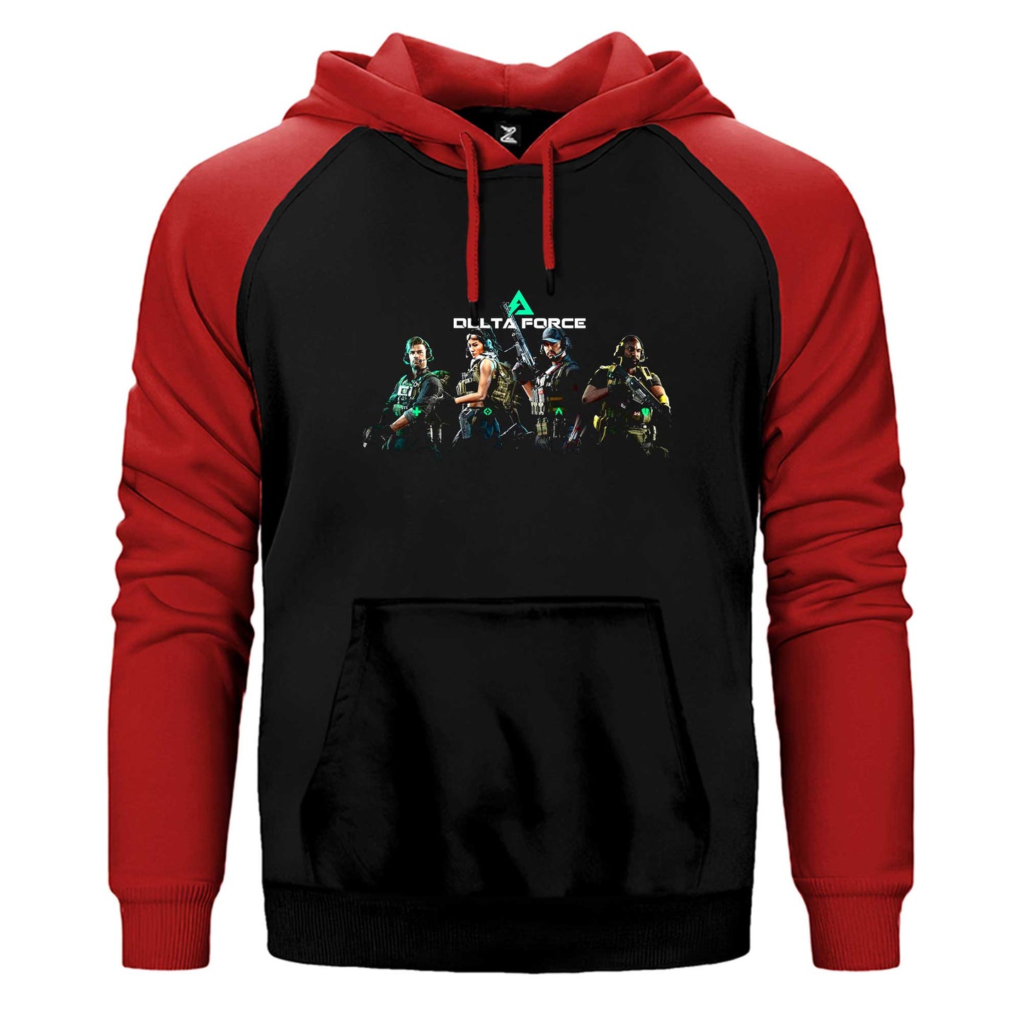 Delta Force Team Çift Renk Reglan Kol Sweatshirt / Hoodie