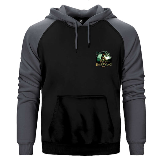 Elden Ring Text Icon Çift Renk Reglan Kol Sweatshirt / Hoodie