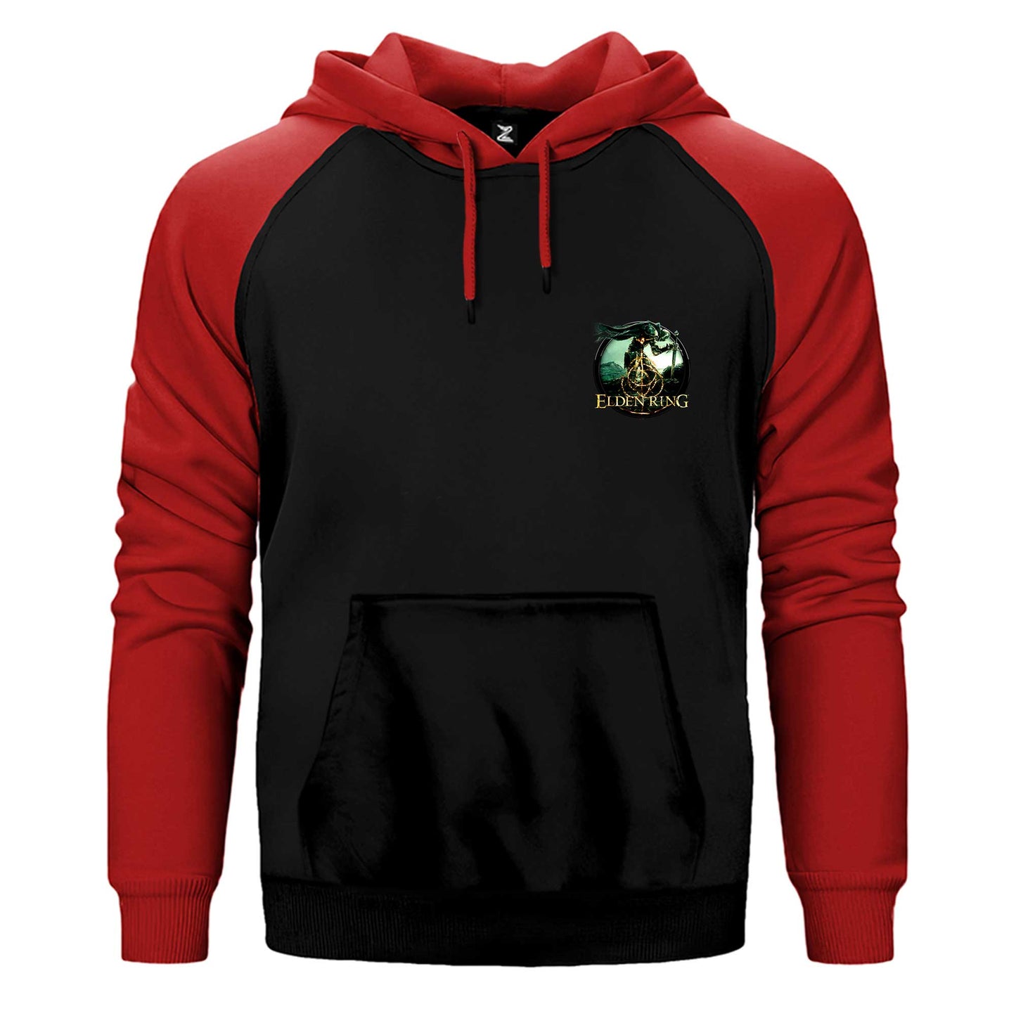Elden Ring Text Icon Çift Renk Reglan Kol Sweatshirt / Hoodie