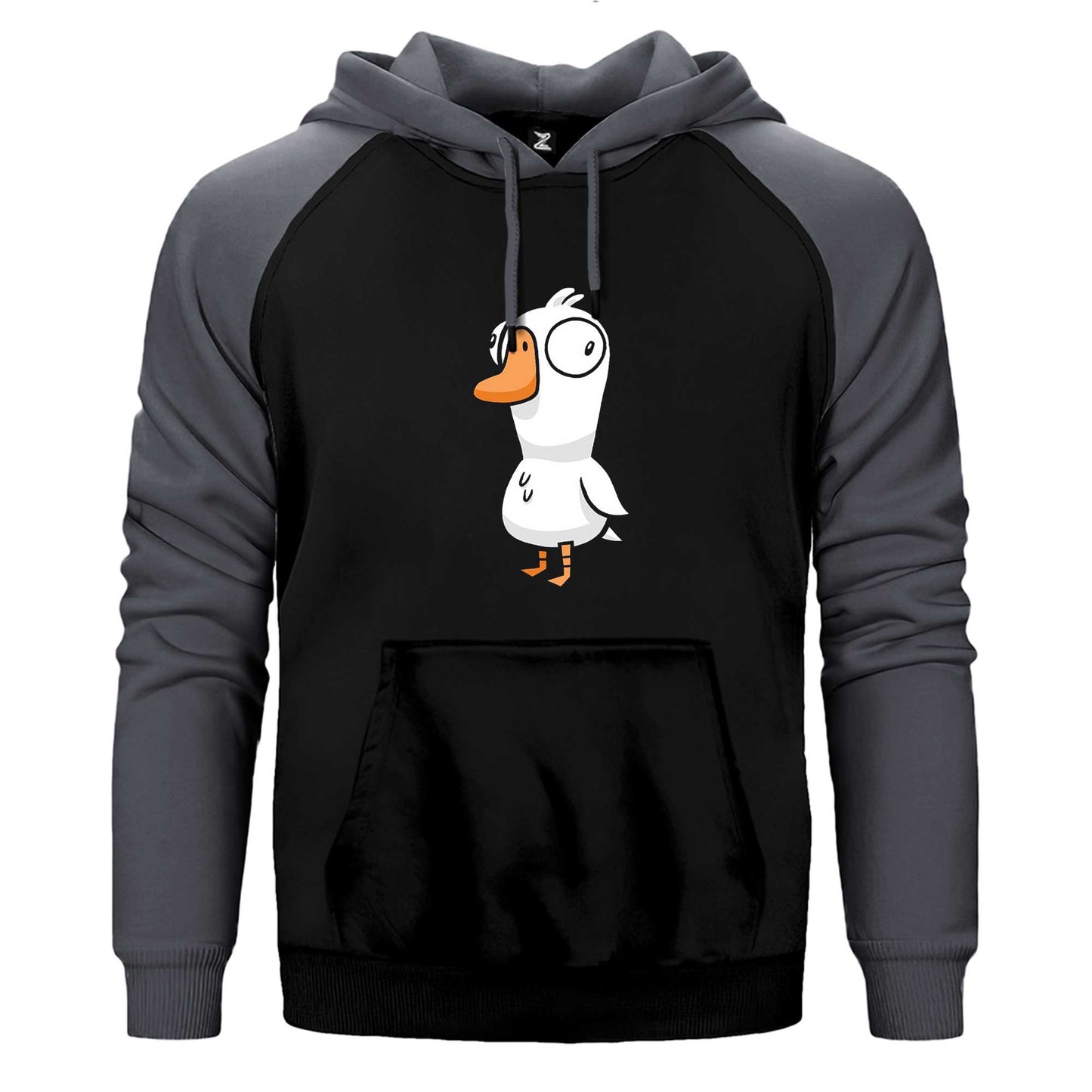 Goose Goose Duck Çift Renk Reglan Kol Sweatshirt / Hoodie