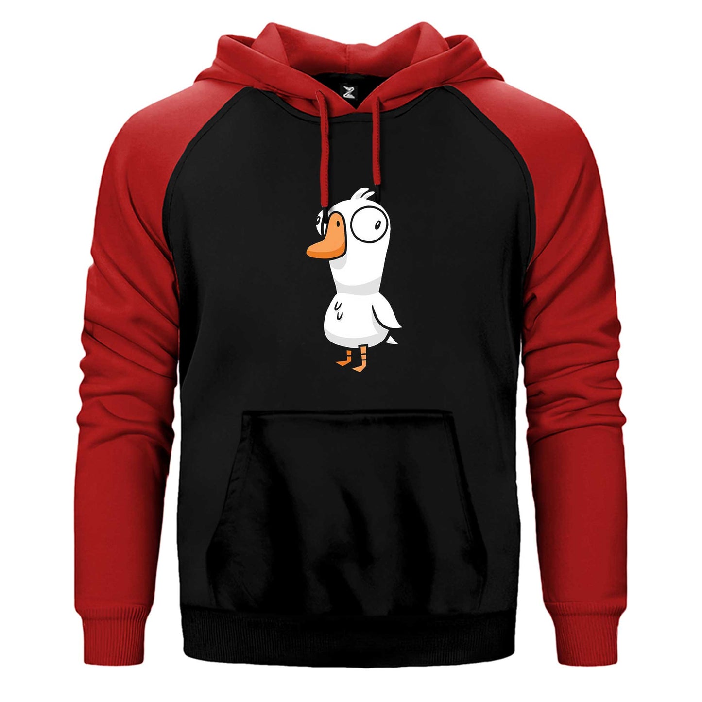 Goose Goose Duck Çift Renk Reglan Kol Sweatshirt / Hoodie