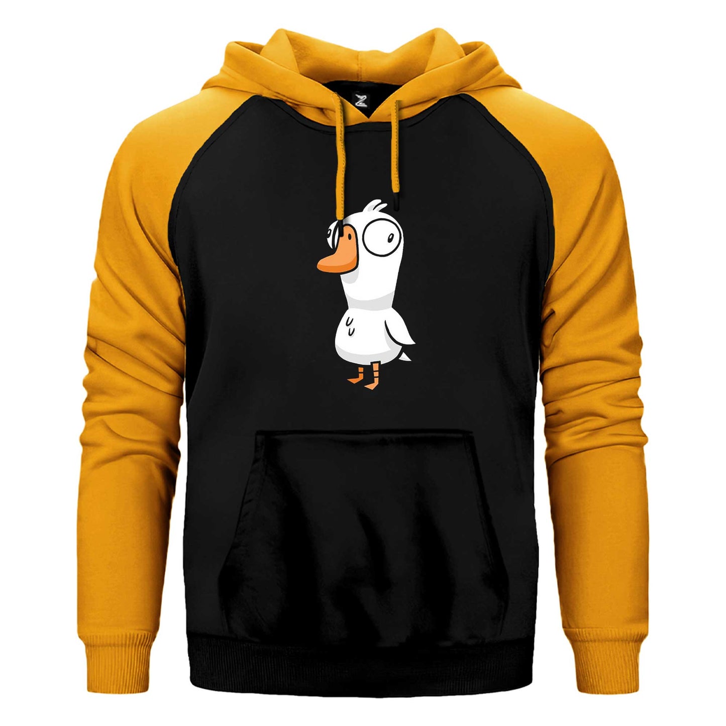 Goose Goose Duck Çift Renk Reglan Kol Sweatshirt / Hoodie