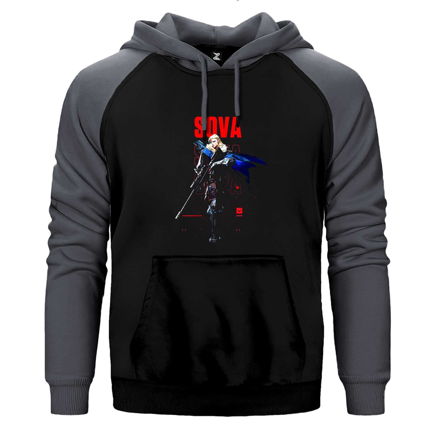 Valorant Sova Çift Renk Reglan Kol Sweatshirt / Hoodie