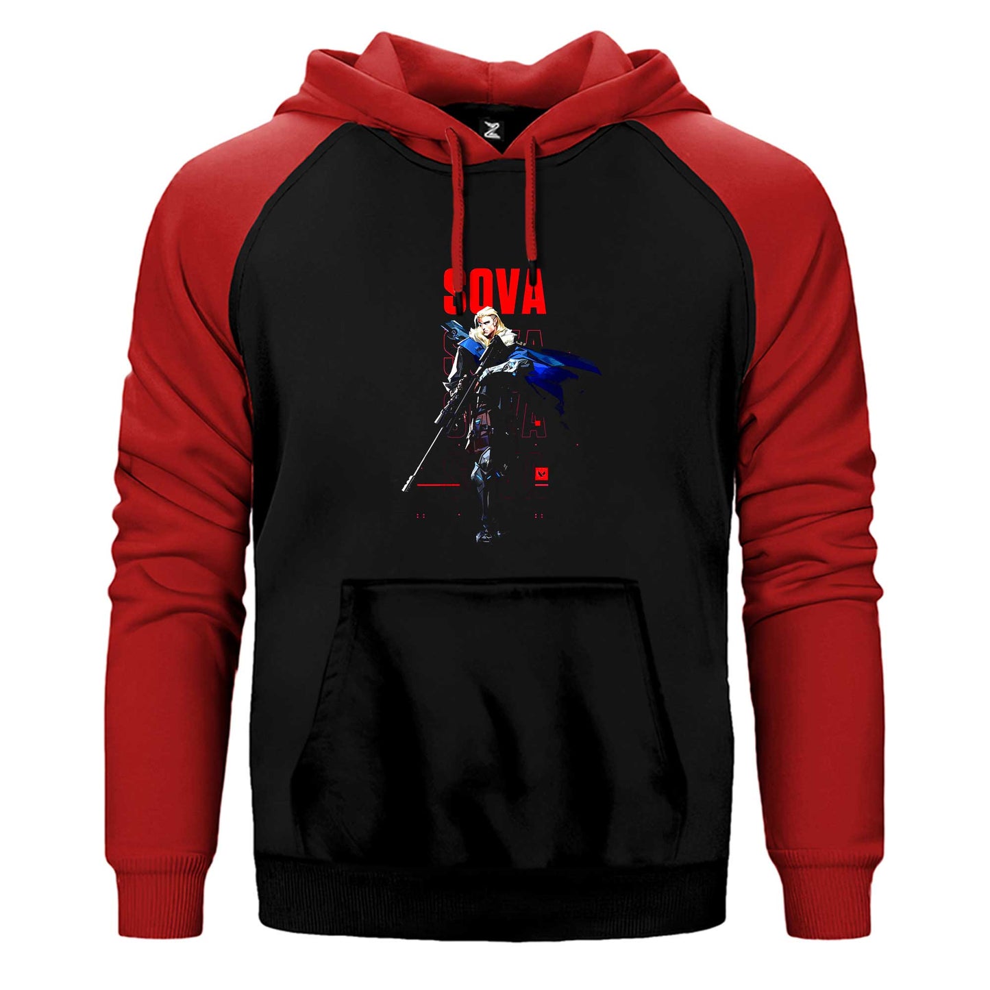 Valorant Sova Çift Renk Reglan Kol Sweatshirt / Hoodie