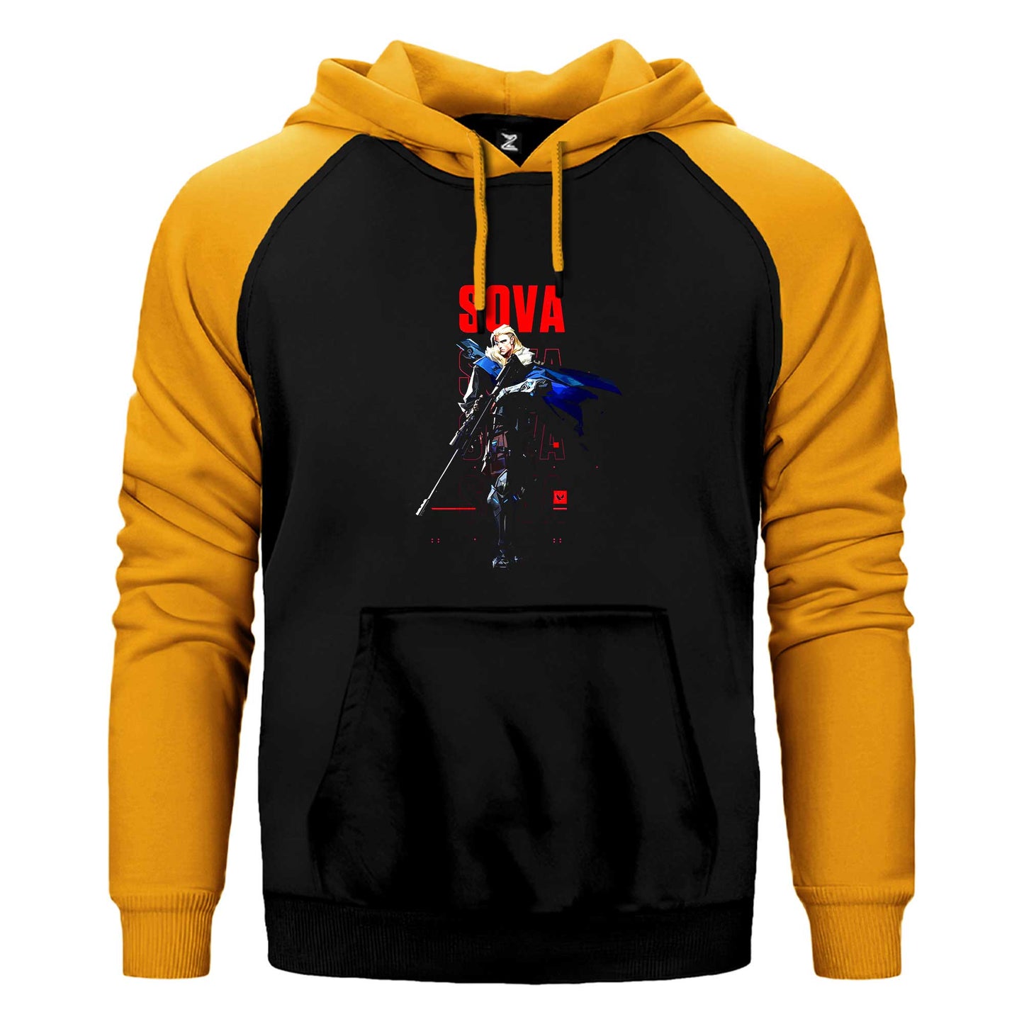 Valorant Sova Çift Renk Reglan Kol Sweatshirt / Hoodie