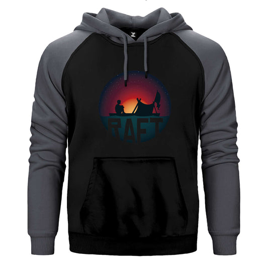 Raft Icon Çift Renk Reglan Kol Sweatshirt / Hoodie
