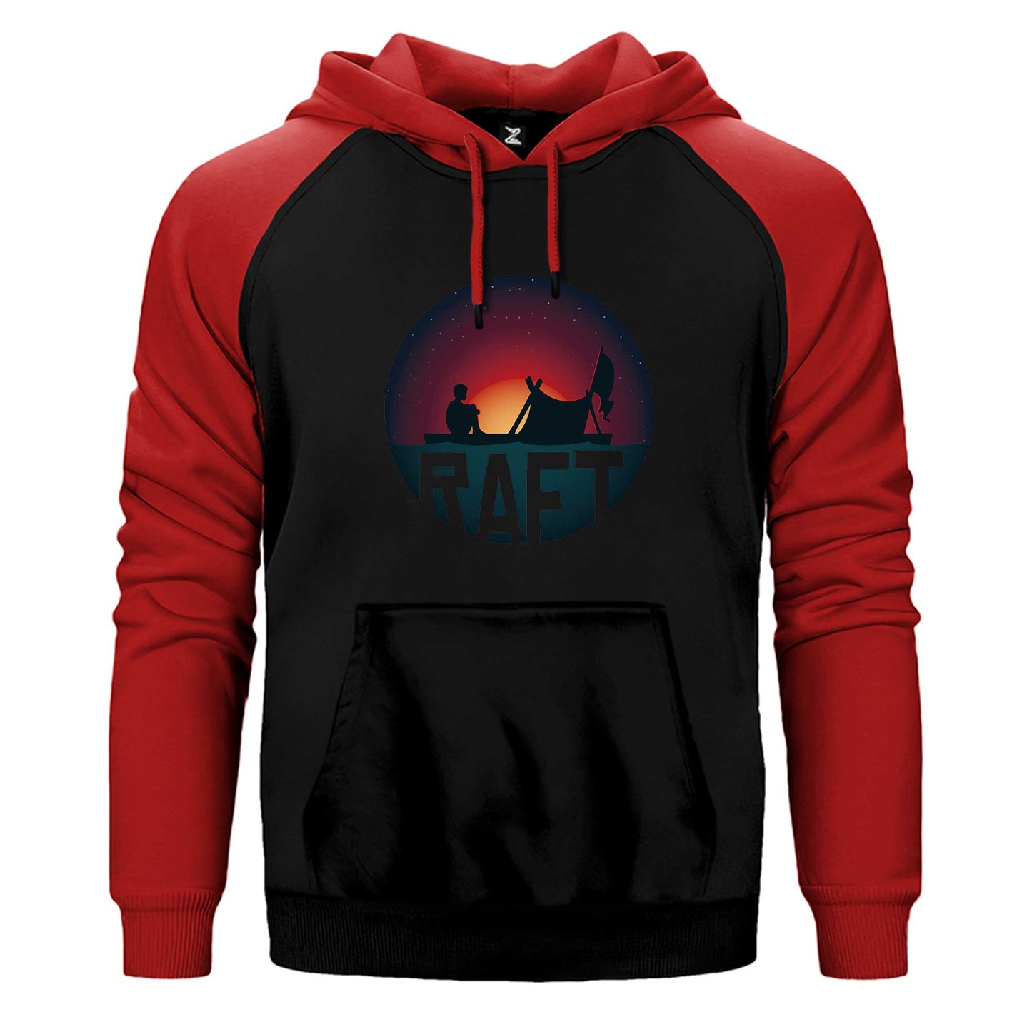 Raft Icon Çift Renk Reglan Kol Sweatshirt / Hoodie