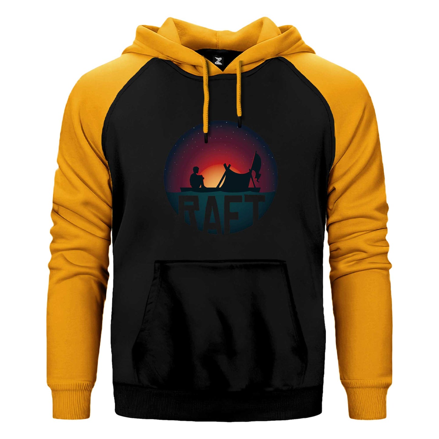 Raft Icon Çift Renk Reglan Kol Sweatshirt / Hoodie