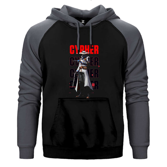 Valorant Cypher Çift Renk Reglan Kol Sweatshirt / Hoodie