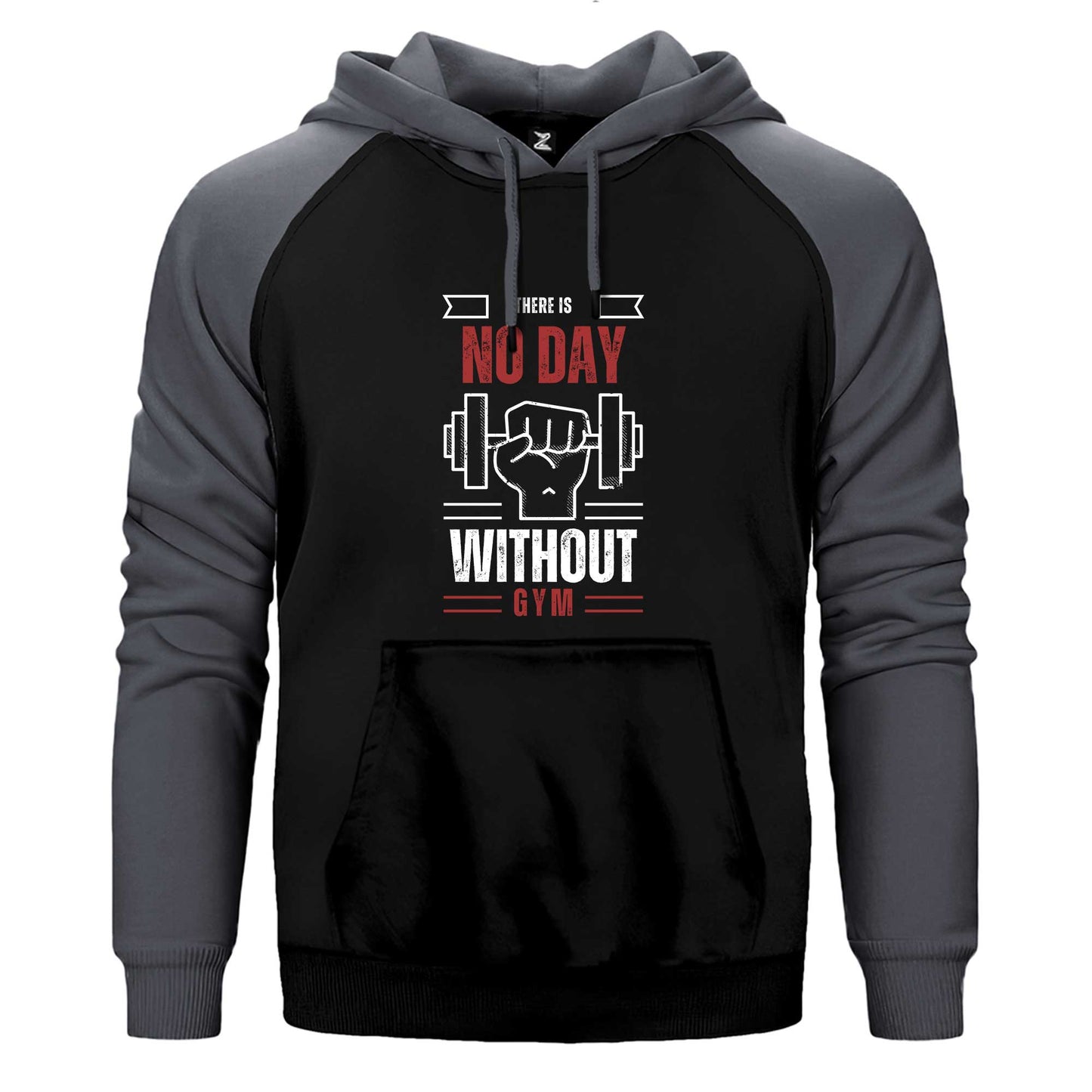 Without Gym Çift Renk Reglan Kol Sweatshirt / Hoodie