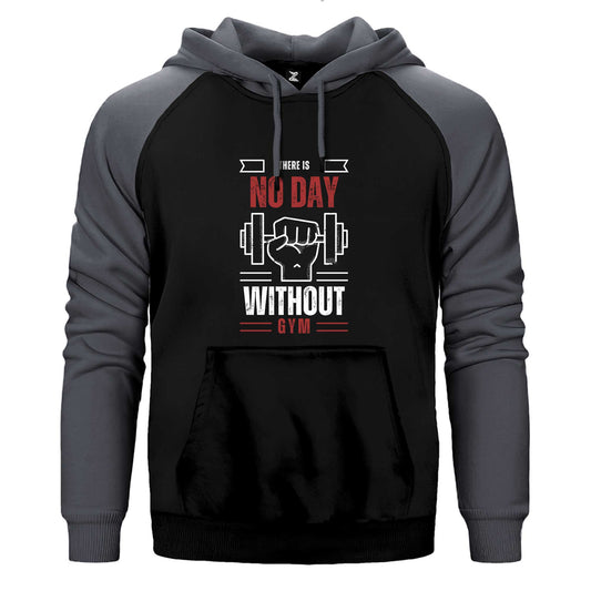 Without Gym Çift Renk Reglan Kol Sweatshirt / Hoodie