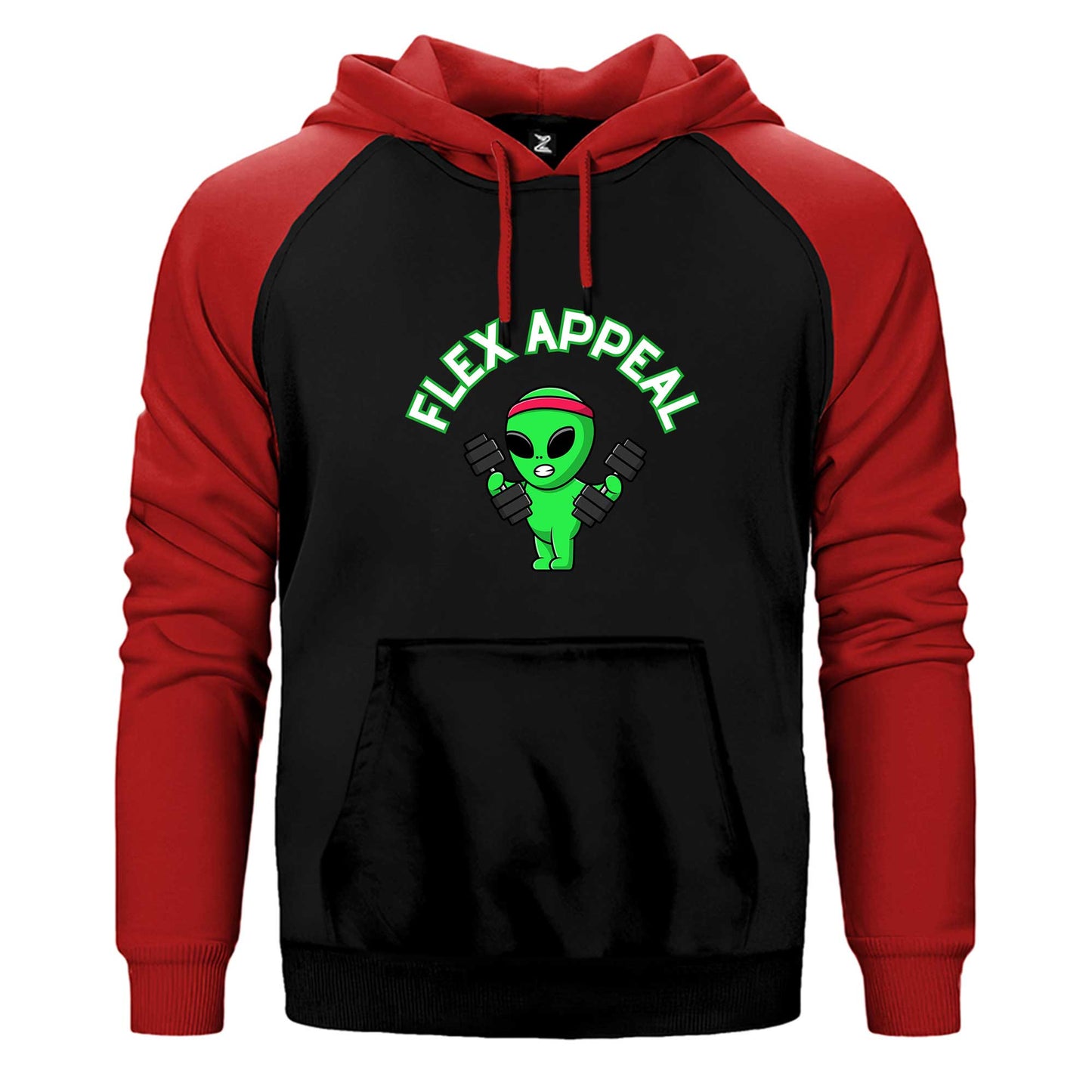 Alien Lifting Çift Renk Reglan Kol Sweatshirt / Hoodie