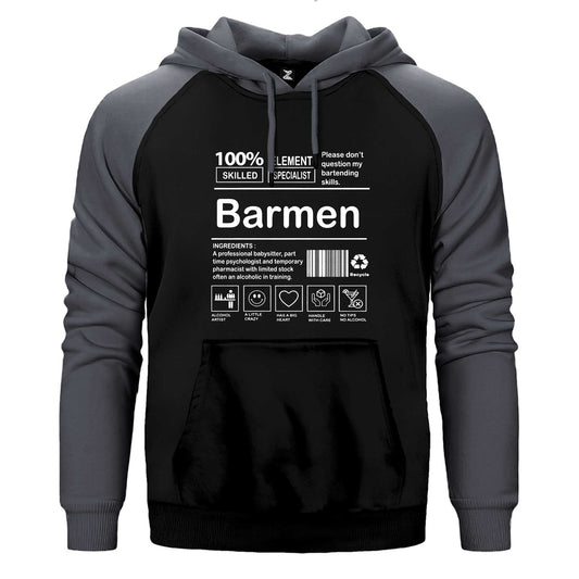 Barmen Çift Renk Reglan Kol Sweatshirt / Hoodie