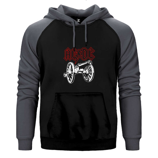Ac Dc About Rock Cannon Çift Renk Reglan Kol Sweatshirt / Hoodie
