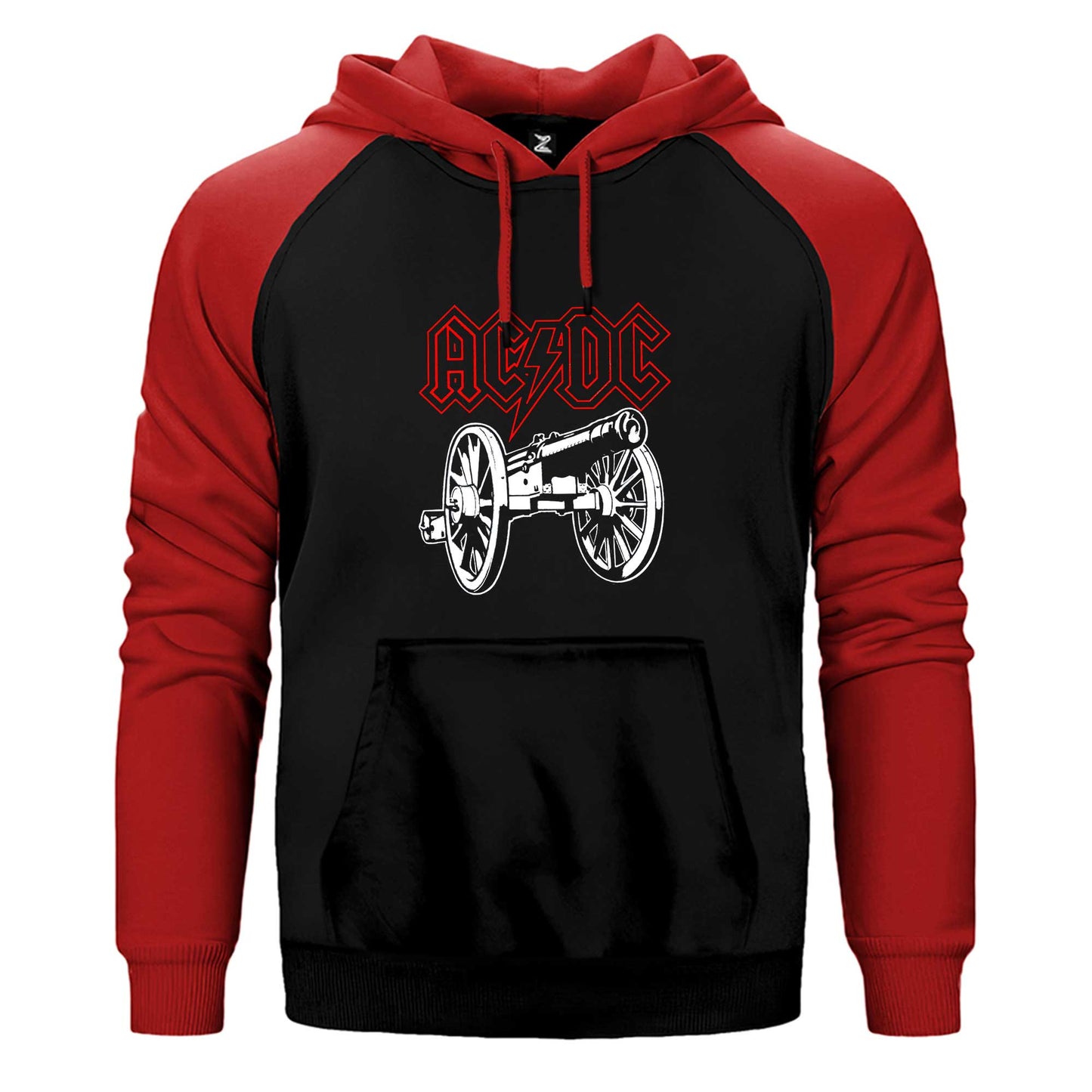 Ac Dc About Rock Cannon Çift Renk Reglan Kol Sweatshirt / Hoodie