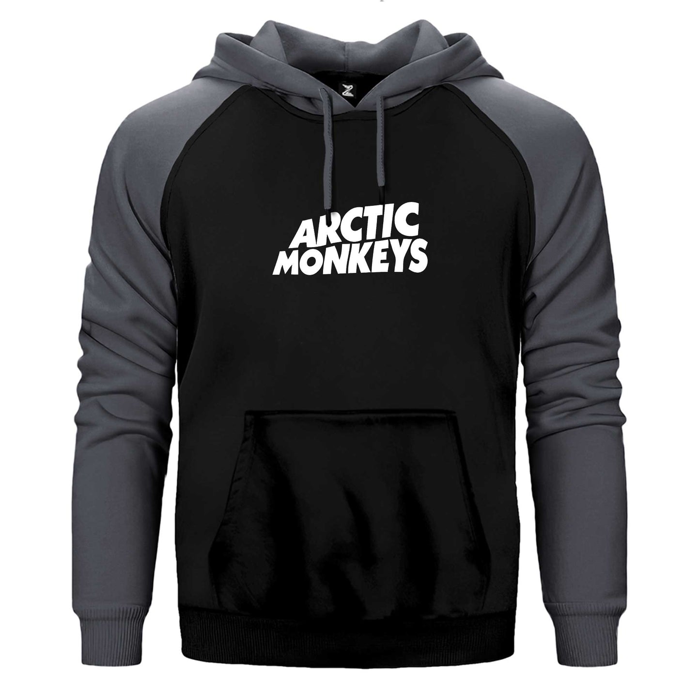 Artic Monkeys White Logo Çift Renk Reglan Kol Sweatshirt / Hoodie