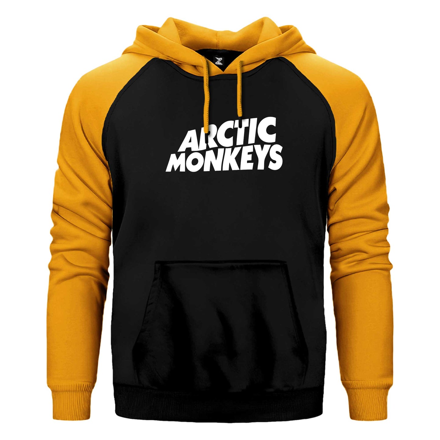 Artic Monkeys White Logo Çift Renk Reglan Kol Sweatshirt / Hoodie