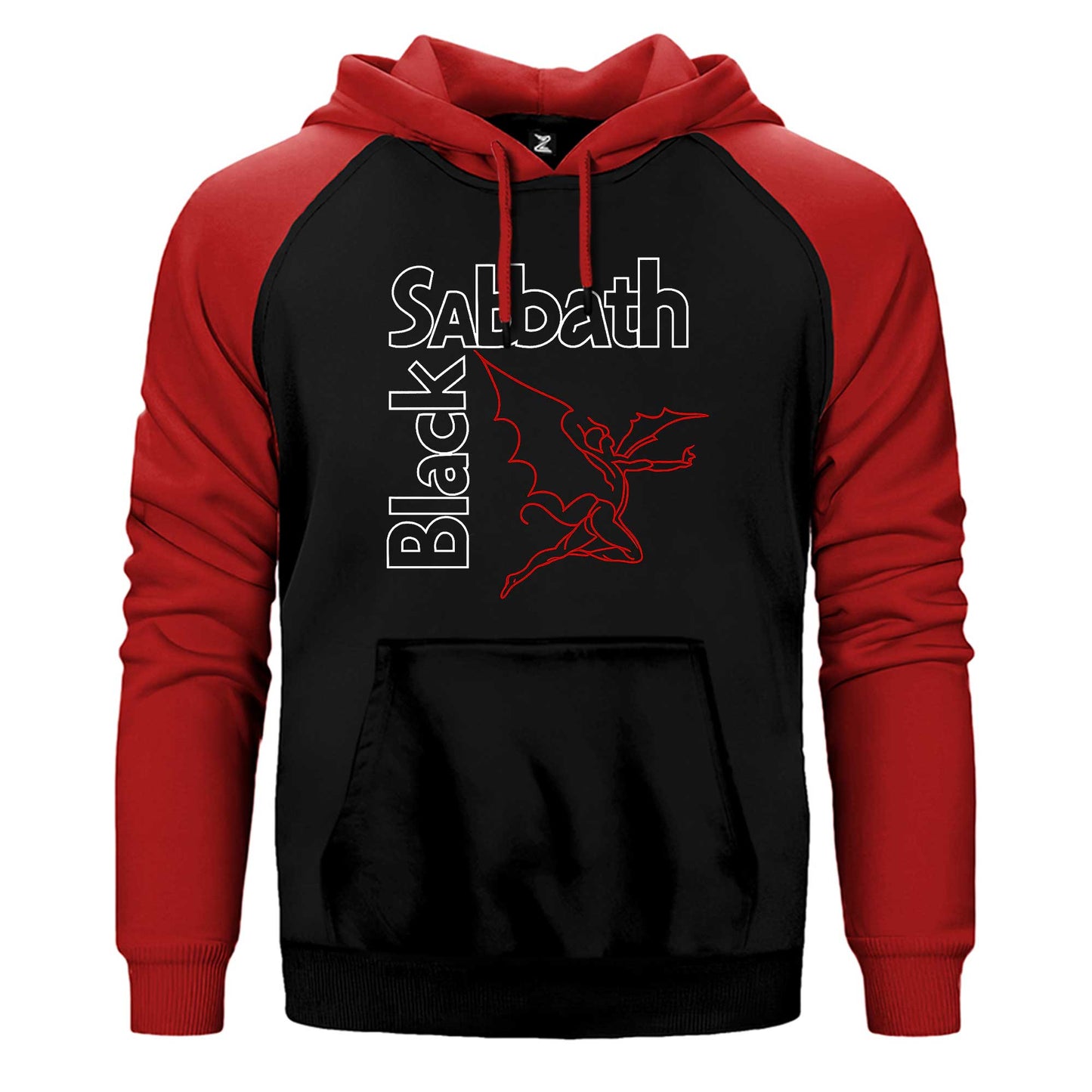 Black Sabbath Grim Reaper Çift Renk Reglan Kol Sweatshirt / Hoodie