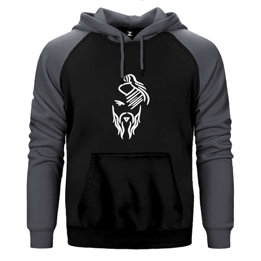 Hayko Cepkin Yeni Logo White Çift Renk Reglan Kol Sweatshirt / Hoodie