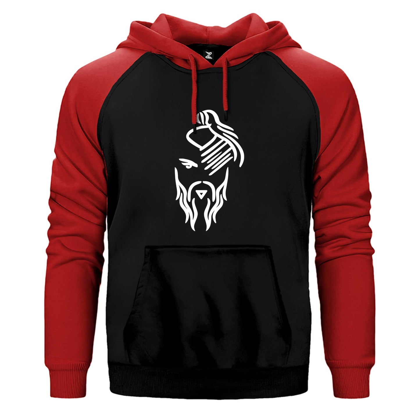 Hayko Cepkin Yeni Logo White Çift Renk Reglan Kol Sweatshirt / Hoodie