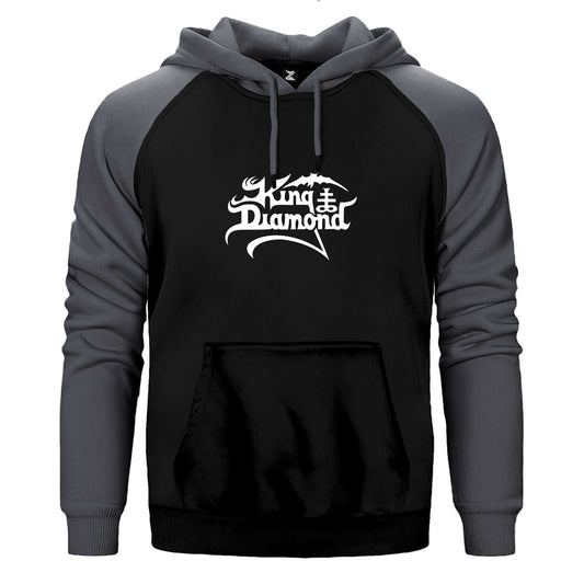 King Diamonds White Logo Çift Renk Reglan Kol Sweatshirt / Hoodie